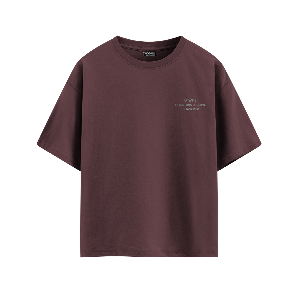 CAMISA ESTRUTURA CRIATIVA BORDÔ