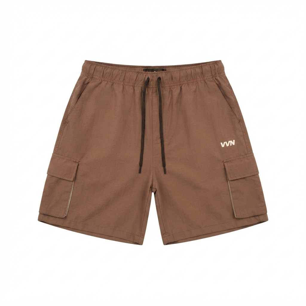 SHORT POLIAMIDA CARGO MARROM CLARO