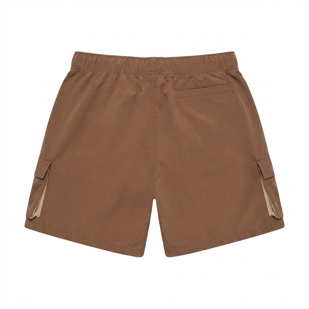 SHORT POLIAMIDA CARGO MARROM CLARO