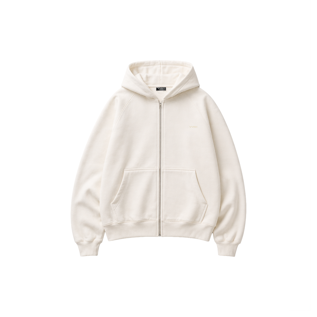 MOLETOM ZÍPER OFF WHITE