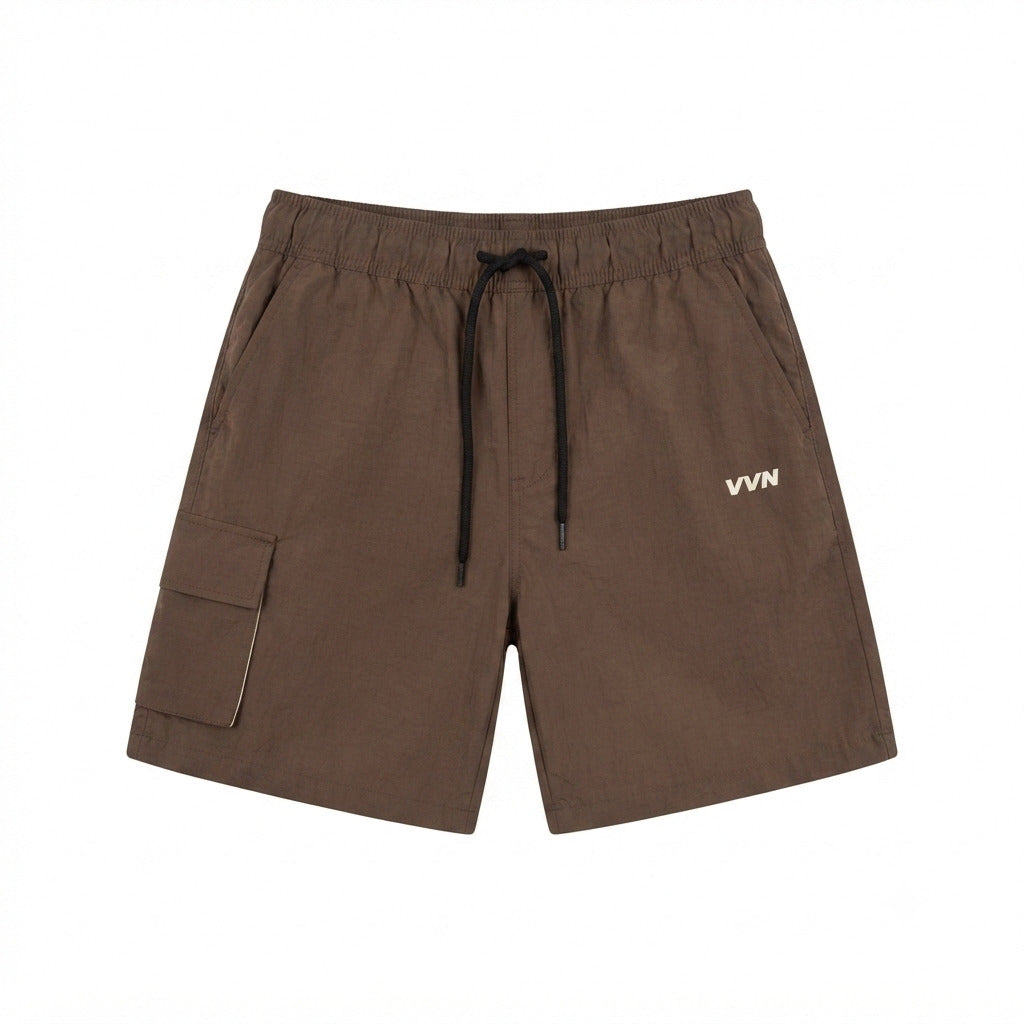 SHORT POLIAMIDA CARGO MARROM