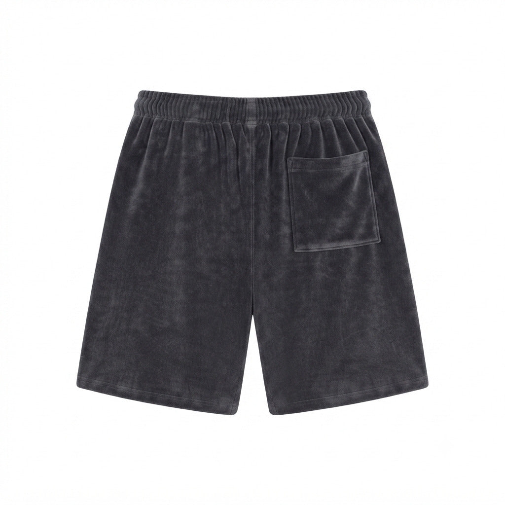 SHORT COTELÊ CARGO PRETO