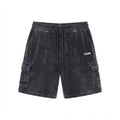 SHORT COTELÊ CARGO PRETO