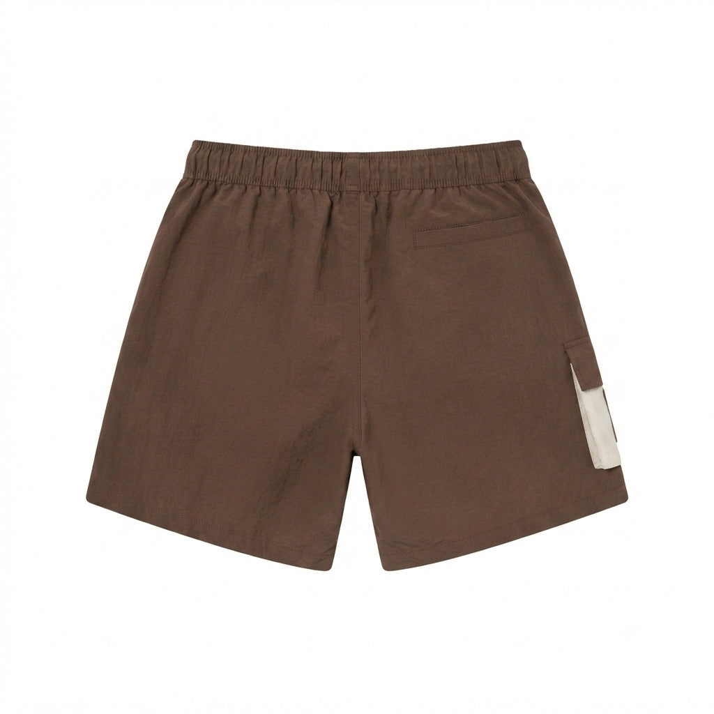 SHORT POLIAMIDA CARGO MARROM